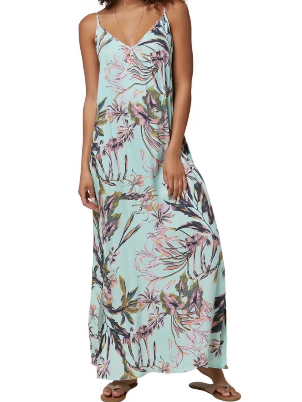 O'Neill Floral Maxi Slip Dress